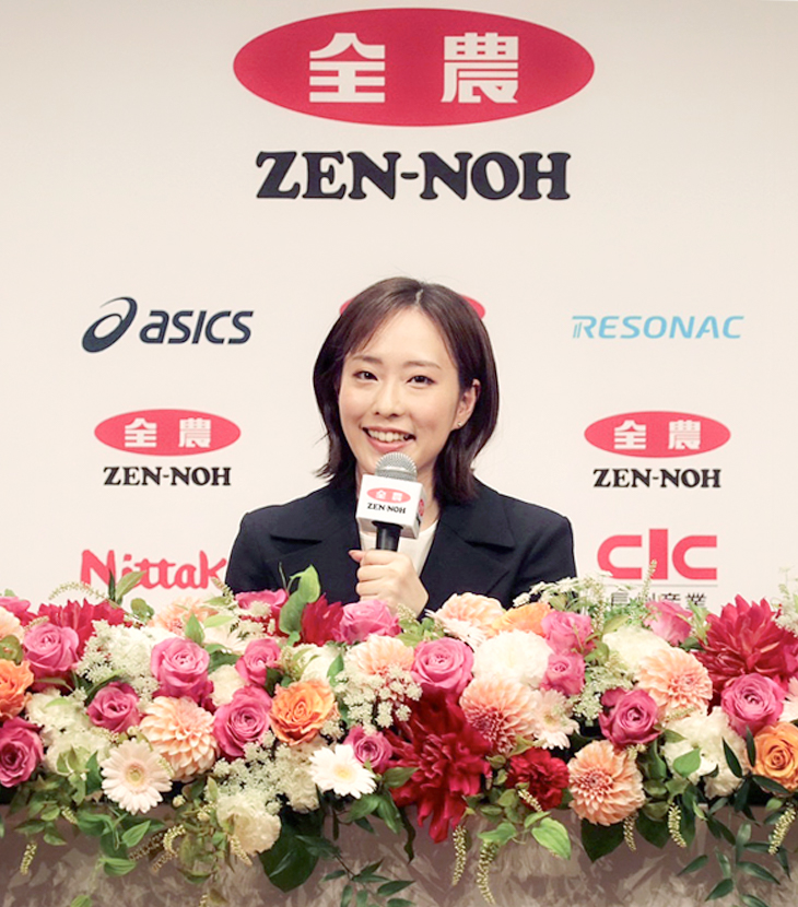 石川佳純さん全農オフィシャルサイト